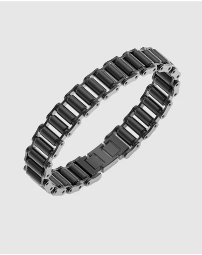 GUESS - Gunmetal Bicycle Chain Bracelet
