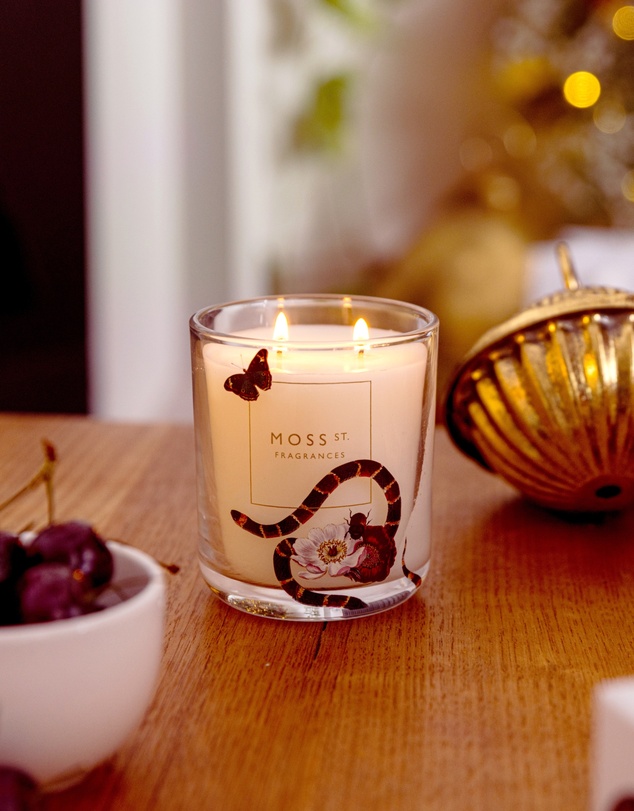 Moss St Fragrances - Black Cherry Noir Soy Candle 300g