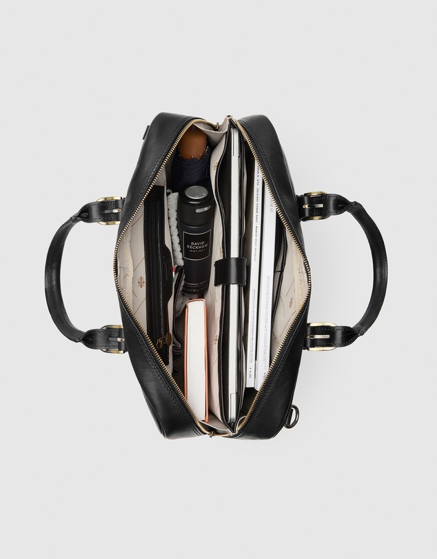 Republic of Florence - The Madrid Matt Black Briefcase