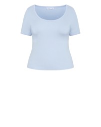 City Chic - Classic Scoop Rib Tee