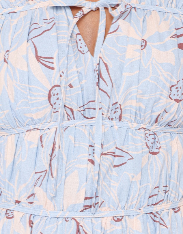 Petal & Pup - Bancroft Maxi Dress - Blue Flannel Floral