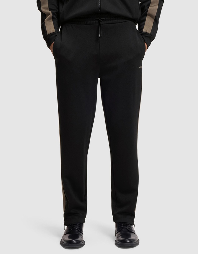 HUGO - Relaxed-Fit Tracksuit Bottoms With Logo Tape