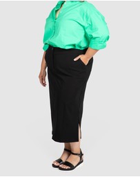 Love Your Wardrobe - Tyra Bengaline Midi Skirt