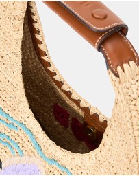 Staud - Moon Raffia Tote Bag