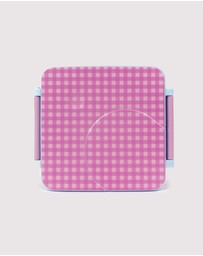 The Somewhere Co - Lilac Gingham Mini Bento Lunch Box