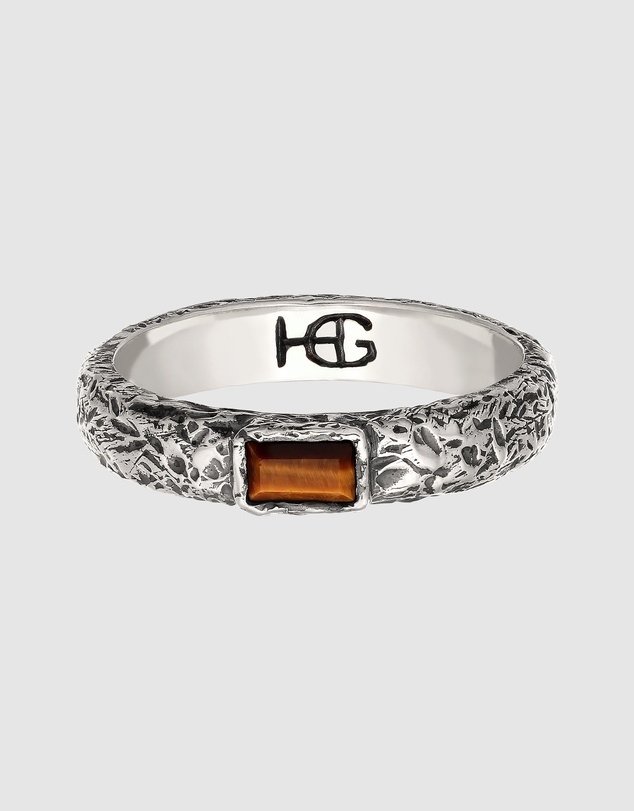 Haze & Glory - ICONIC EXCLUSIVE - Ring Men Tigers Eye Gemstone 925 Sterling Silver