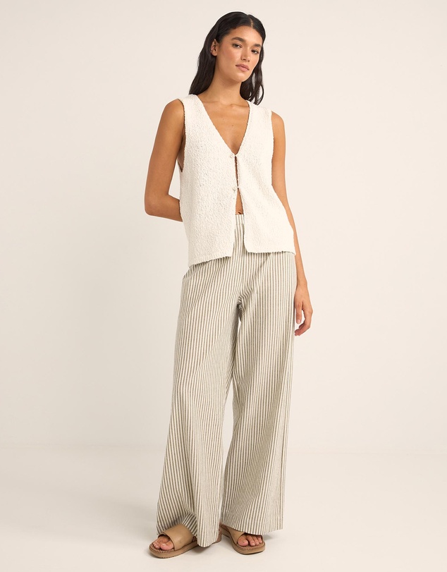 Rhythm - Valley Stripe Wide Leg Pants - Iconic Exclusive