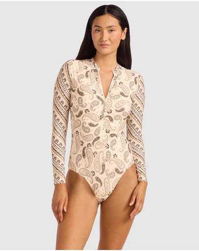Seafolly - Drift Club Bandana Zip Front Surf Suit