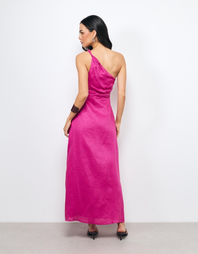 AERE - Lettie One Shoulder Maxi Dress