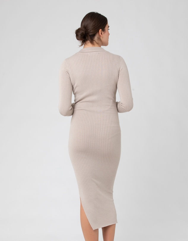 Ripe Maternity - Sammy Knit Polo Nursing Dress