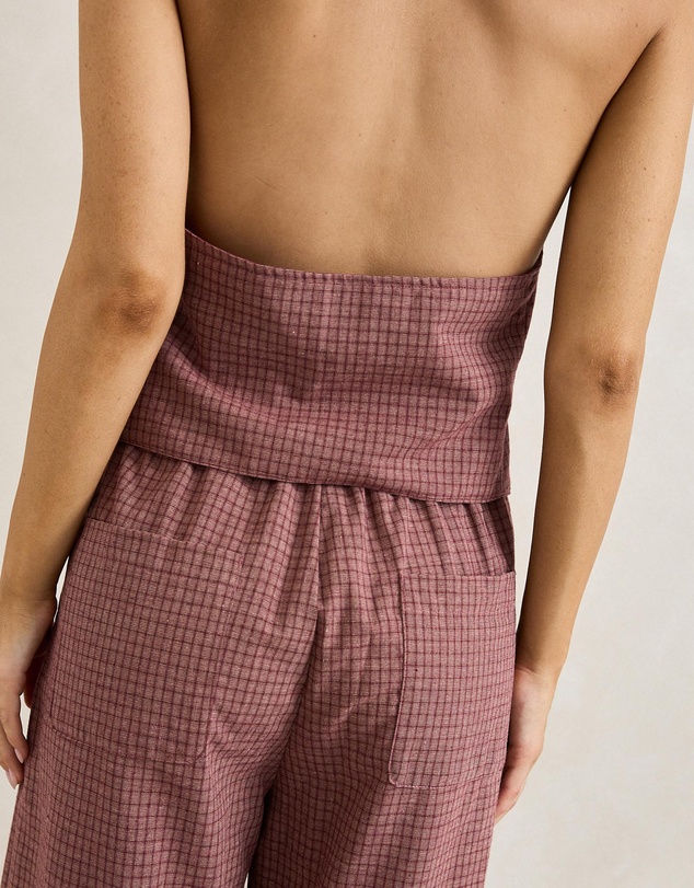 Rhythm - Lucy Check Wide Leg Pants