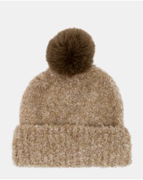 Morgan & Taylor - Elsie Boucle Beanie in Beige