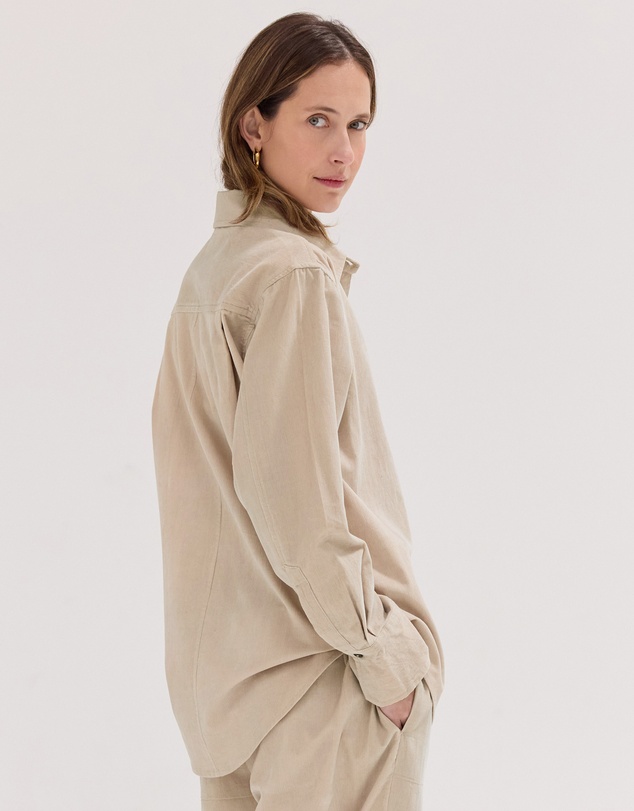 Cloth & Co. - The Corduroy Shirt Pebble