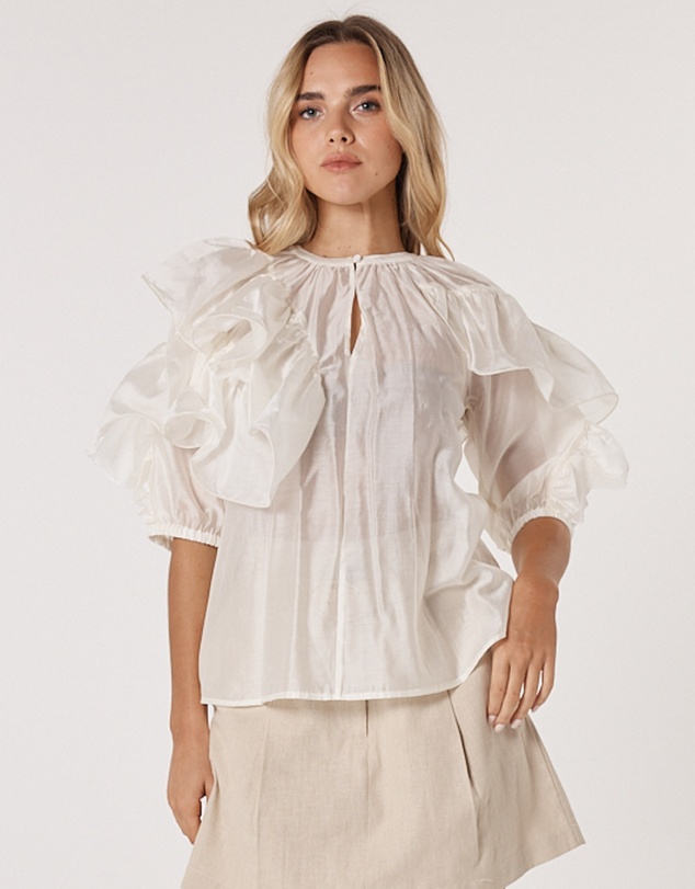 Fate + Becker - Celeste Ruffled Blouse