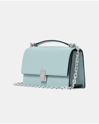 Kate Spade - Deco Pebbled Leather Mini Flap Chain Crossbody