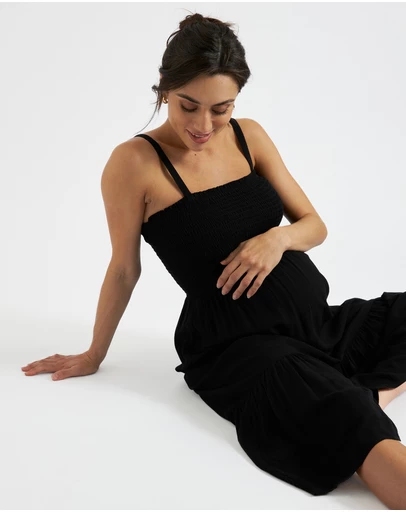 Ripe Maternity - Blair Shirred Dress