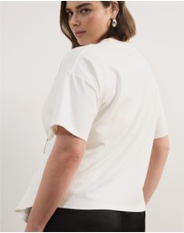 Atmos&Here Curvy - Zulu Trim T-Shirt