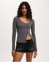 Cotton On - Micro Low Denim Shorts
