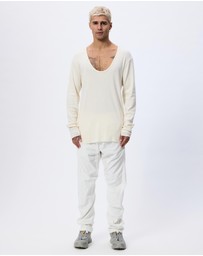 Surrounded By Ghosts - The Aradite Slim Rib Knit Long Sleeve T-Shirt