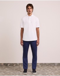 Frescobol Carioca - Luca Cotton Piquet SS Button Up Polo