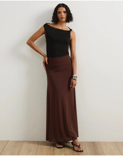 Atmos&Here - Mariana Gathered Maxi Skirt