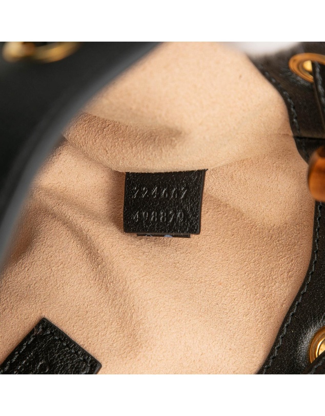 Pre-Loved by Azura Reborn - Pre-Loved Mini Calfskin Bamboo Diana Bucket Bag