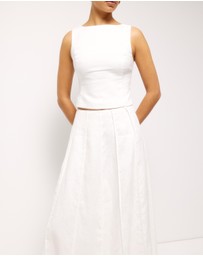 AERE - Bind Detail Full Skirt