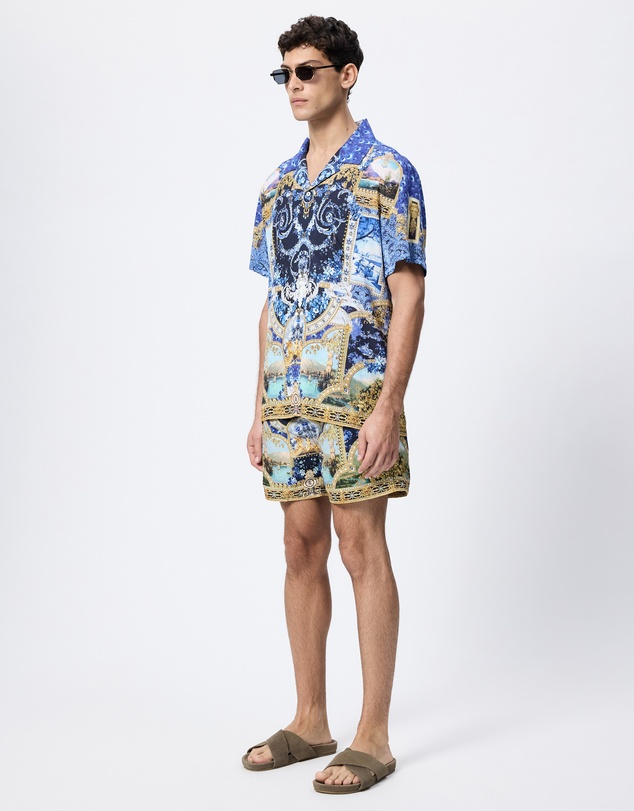 Camilla - Mid Length Boardshorts With Elastic Waist