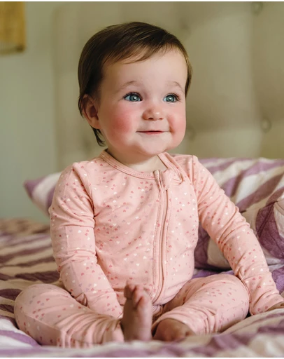 Kynd Baby - Day Or Night Onesie in Pink Heart