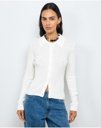 AERE - Asha Textured Knit Cardigan