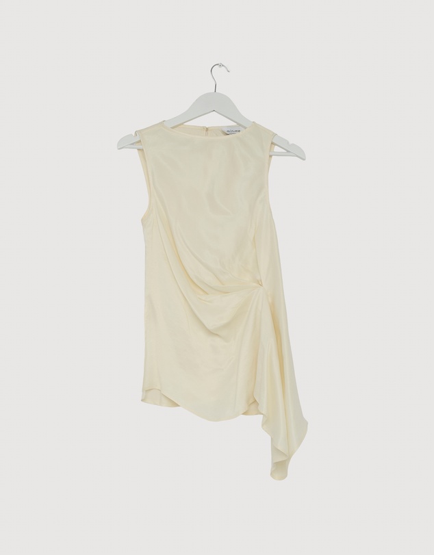 Revibe - Repaired Minima Esenciales Edith Cupro Longline Top - AU 12