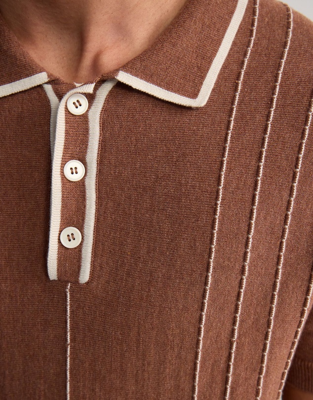 Oxford - Roman Piping Trim Knitted Polo