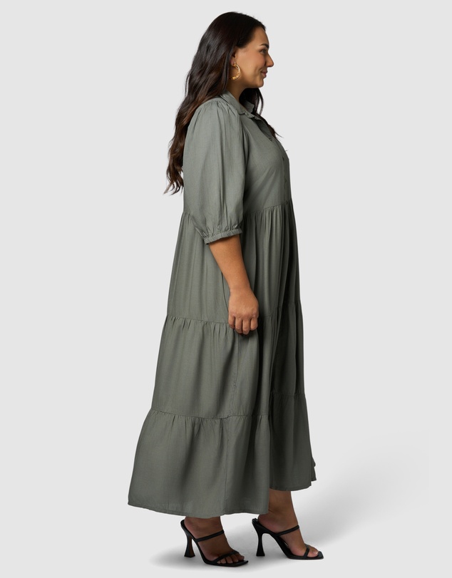 Sunday In The City - Halo Midi Shirt Dress