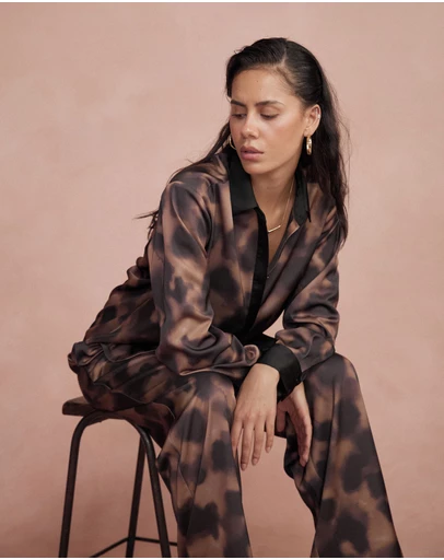 Forcast - Savanna Printed Satin Shirt