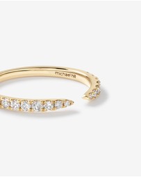 Michael Hill - 0.25 Carat TW Diamond Open Wedding Band in 14kt Yellow Gold
