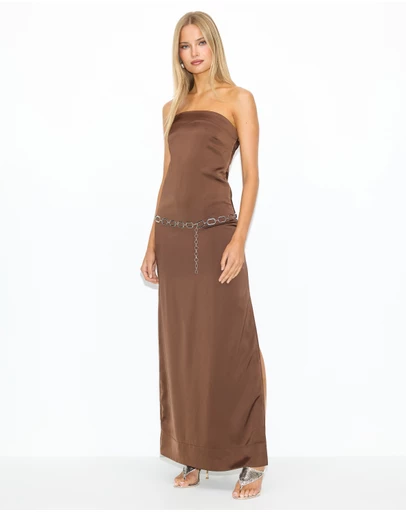 Dazie - Afterglow Belted Maxi Dress