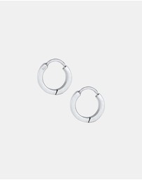 Kuzzoi - ICONIC EXCLUSIVE - Earrings Creole Circle Matt 925 Sterling Silver
