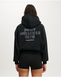 Cotton On Body Active - Plush Premium Graphic Raglan Hoodie