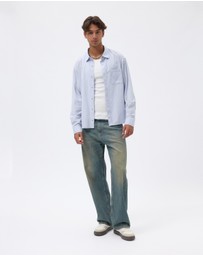 AERE - Echo Stripe Boxy Shirt