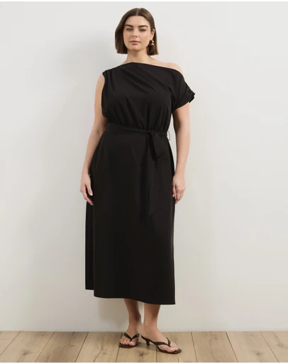 Atmos&Here Curvy - Jayde Off Shoulder Midi Dress