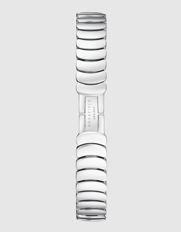 Rosefield - Ovale White Matte Silver-Tone Bracelet Watch