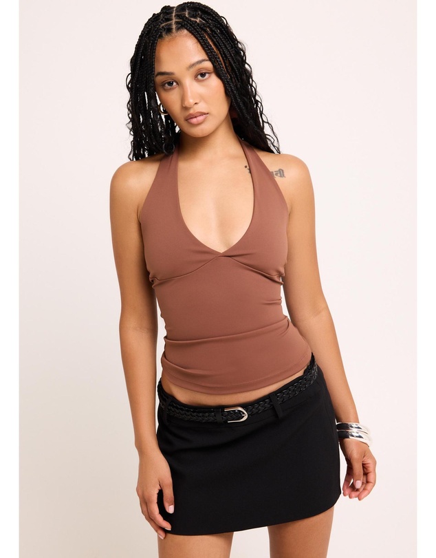 General Pants Co. Basics - Plunge Halter Top