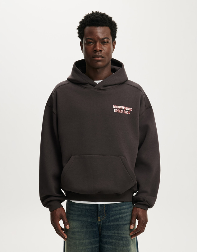 Cotton On - Box Fit Graphic Hoodie