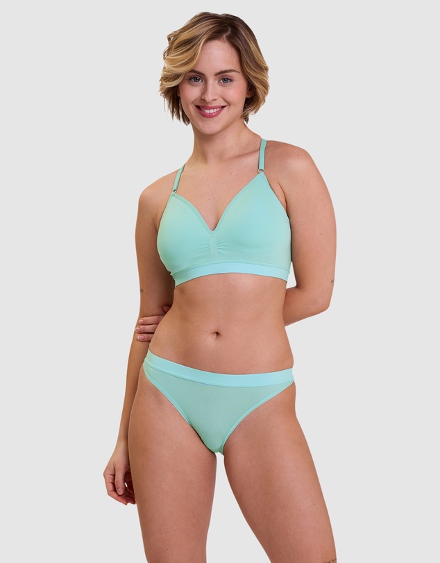 Billet Doux - Zen Light Dentelle Longline Racerback Padded Wirefree Bralette
