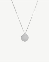 Zahar - Engravable Circle Pendant Necklace