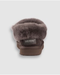 AusWooli Ugg Boots - Coogee Sheepskin Wool Ankle Slippers
