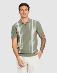 Tarocash - Dane Stripe Knit Polo