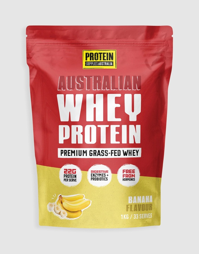 Protein Supplies Australia - Banana Australian Whey Protein - 1kg