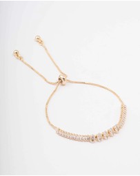 Lovisa - Gold Plated Brass Marquise Baguette Bracelet