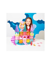 Magna-Tiles - MAGNA-TILES - Castle DLX + microMAGS - 48 Piece Set